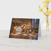Prettig Kerstfeest van Makelaar Vastgoed Kaart (Gele Bloem)