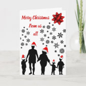 Prettig kerstfeest van ons allemaal kaart (Voorkant)