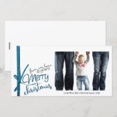 Prettig Kerstfeest Van Ons Thuis Naar Jullie Feestdagenkaart (Voorkant / Achterkant)