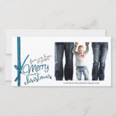 Prettig Kerstfeest Van Ons Thuis Naar Jullie Feestdagenkaart (Voorkant)