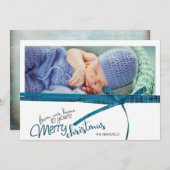 Prettig Kerstfeest Van Ons Thuis Naar Jullie Feestdagenkaart (Voorkant / Achterkant)