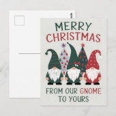 Prettig kerstfeest van onze kabouter aan de jouwe  briefkaart (Voorkant / Achterkant)