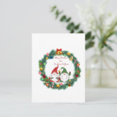 Prettig kerstfeest van onze kabouter aan de jouwe  feestdagenkaart (Staand voorkant)