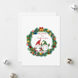 Prettig kerstfeest van onze kabouter aan de jouwe feestdagenkaart