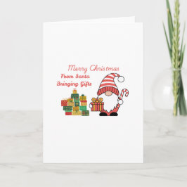 Prettig kerstfeest van Sinterklaas op een kerstkaa Kaart