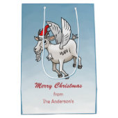 Prettig kerstfeest van The Flying Goat Medium Cadeauzakje (Achterkant)