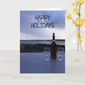 ****PRETTIG KERSTFEest VANAF HET MEER**** Kaart (Gele Bloem)