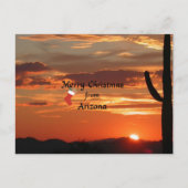 Prettig kerstfeest vanuit Arizona Feestdagenkaart (Voorkant)