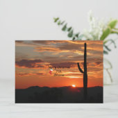 Prettig kerstfeest vanuit Arizona Feestdagenkaart (Staand voorkant)