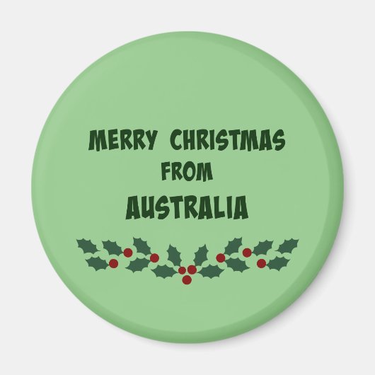 Prettig kerstfeest vanuit Australië Magneet (Voorkant)