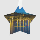 Prettig kerstfeest vanuit Boedapest, Hongarije, Ornament (achterkant)