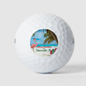 Prettig kerstfeest vanuit Clearwater, FL Golfballen (Voorkant)