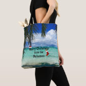 Prettig kerstfeest vanuit de Bahama's Tote Bag (Dichtbij)