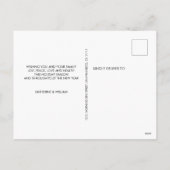 Prettig Kerstfeest vanuit de Toekomst Dhr. en Mevr Feestdagenkaart (Achterkant)