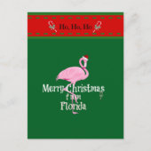 Prettig kerstfeest vanuit Florida Briefkaart (Voorkant)