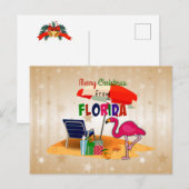 Prettig kerstfeest vanuit Florida Briefkaart (Voorkant / Achterkant)