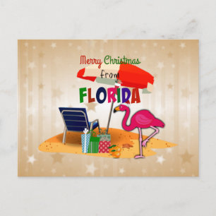 Prettig kerstfeest vanuit Florida Briefkaart