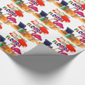 Prettig kerstfeest vanuit Florida Cadeaupapier (Hoek)
