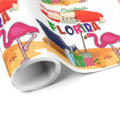 Prettig kerstfeest vanuit Florida Cadeaupapier (Rol Hoek)