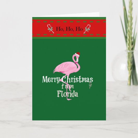 Prettig kerstfeest vanuit Florida Kaart (Voorkant)