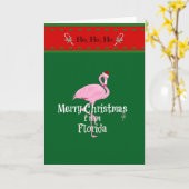 Prettig kerstfeest vanuit Florida Kaart (Gele Bloem)