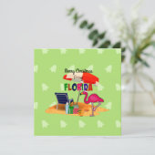 Prettig kerstfeest vanuit Florida Kaart (Staand voorkant)