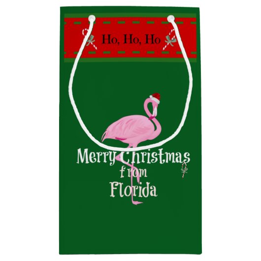 Prettig kerstfeest vanuit Florida Klein Cadeauzakje (Achterkant)