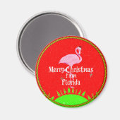 Prettig kerstfeest vanuit Florida, Magneet (Voorkant / Achterkant)