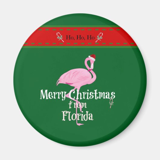 Prettig kerstfeest vanuit Florida Magneet (Voorkant)