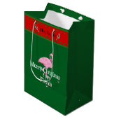 Prettig kerstfeest vanuit Florida Medium Cadeauzakje (Voorkant Gekanteld)