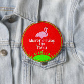 Prettig kerstfeest vanuit Florida, Ronde Button 4,0 Cm (In situ)