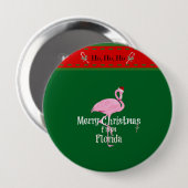 Prettig kerstfeest vanuit Florida Ronde Button 4,0 Cm (Voorkant /achterkant)
