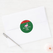 Prettig kerstfeest vanuit Florida Ronde Sticker (Envelop)