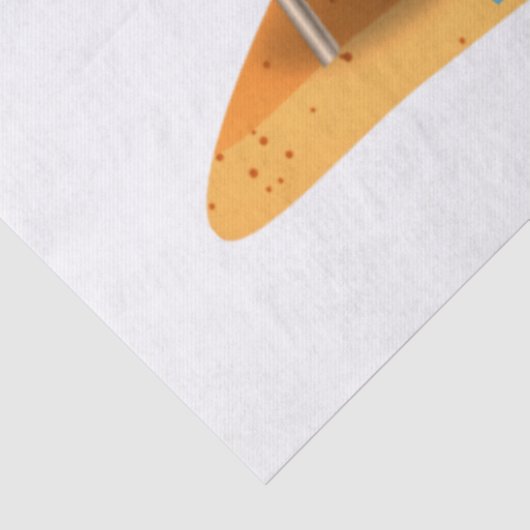 Prettig kerstfeest vanuit Florida Tissuepapier (Detail)