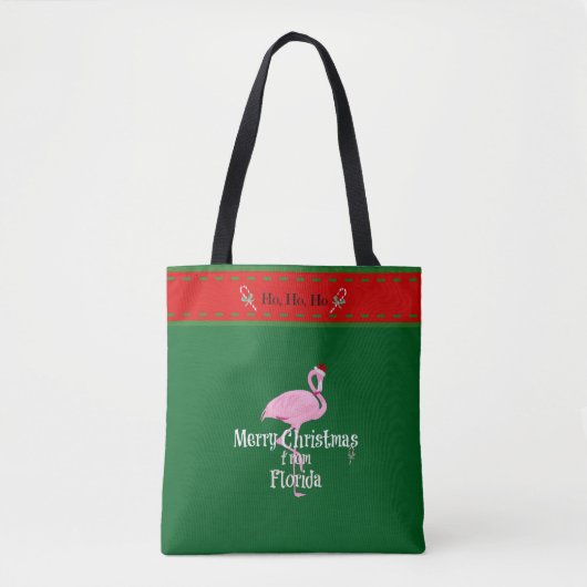 Prettig kerstfeest vanuit Florida Tote Bag (Voorkant)
