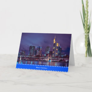 Prettig kerstfeest vanuit Frankfurt Card Kaart