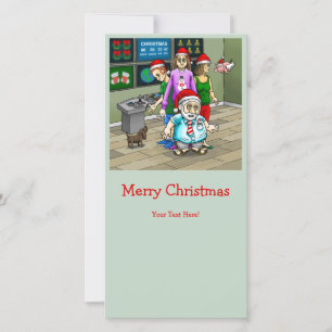 Prettig kerstfeest vanuit het kantoor van de Kerst Feestdagenkaart