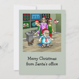 Prettig kerstfeest vanuit het kantoor van de Kerst Feestdagenkaart