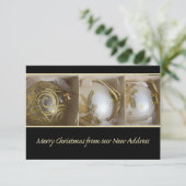 Prettig Kerstfeest vanuit het nieuwe adreskaartje Kaart (Staand voorkant)