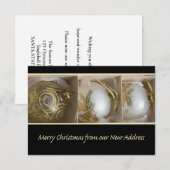 Prettig Kerstfeest vanuit het nieuwe adreskaartje Kaart (Voorkant / Achterkant)