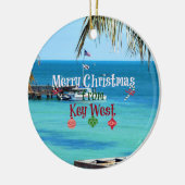 Prettig kerstfeest vanuit Key West Keramisch Ornament (Links)
