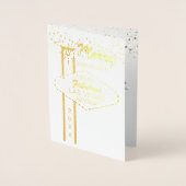 Prettig kerstfeest vanuit Las Vegas Foto Foliekaar Folie Kaarten (Voorkant)