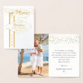 Prettig kerstfeest vanuit Las Vegas Foto Foliekaar Folie Kaarten (Display)