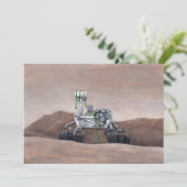 Prettig kerstfeest vanuit Mars Feestdagenkaart (Staand voorkant)