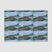 Prettig kerstfeest vanuit Oahu, Hawaï Tissuepapier