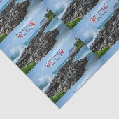 Prettig kerstfeest vanuit Oahu, Hawaï Tissuepapier (Detail)