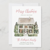 Prettig Kerstfeest vanuit ons nieuwe thuis Aankondiging (Voorkant)