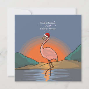 Prettig kerstfeest vanuit Orlando, Florida Feestdagenkaart
