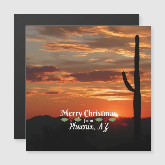 Prettig kerstfeest vanuit Phoenix, Arizona (Voorkant / Achterkant)