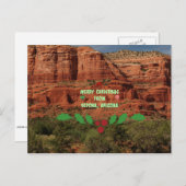 Prettig kerstfeest vanuit Sedona, Arizona Feestdagenkaart (Voorkant / Achterkant)